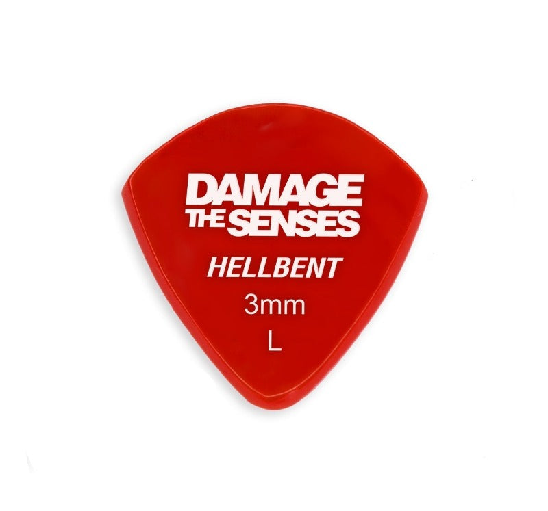 Acrylic Pick - Hellbent 3mm (Red) Damage The Senses