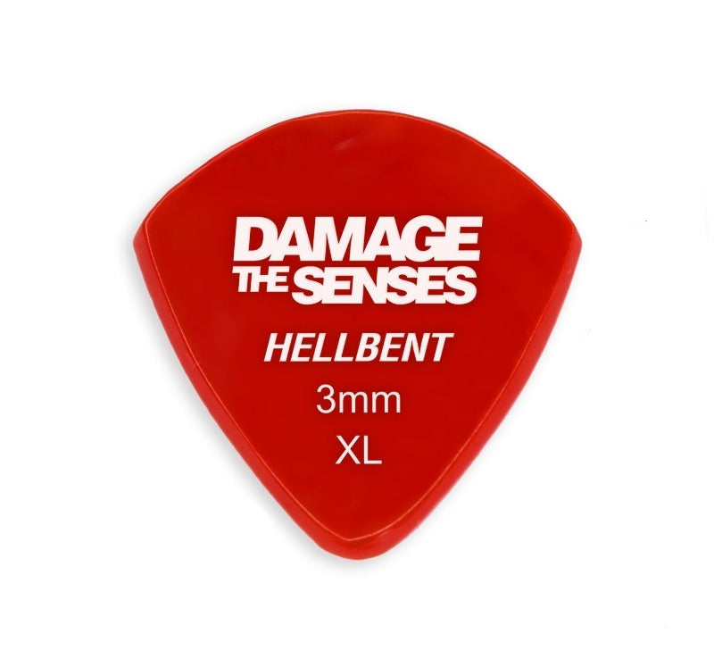 Acrylic Pick - Hellbent 3mm (Red) Damage The Senses