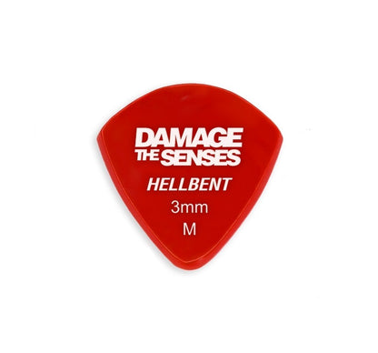 Acrylic Pick - Hellbent 3mm (Red) Damage The Senses