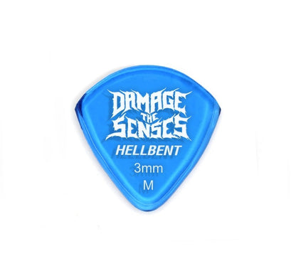 Acrylic Pick - Hellbent 3mm (Trans Blue) Damage The Senses