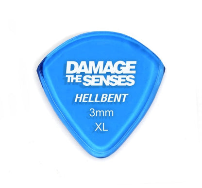 Acrylic Pick - Hellbent 3mm (Trans Blue) Damage The Senses