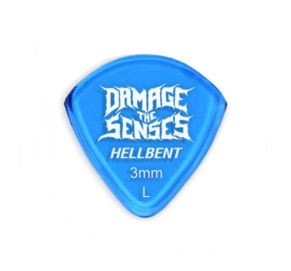 Acrylic Pick - Hellbent 3mm (Trans Blue) Damage The Senses