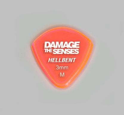 Acrylic Pick - Hellbent 3mm (Trans Pink) Damage The Senses