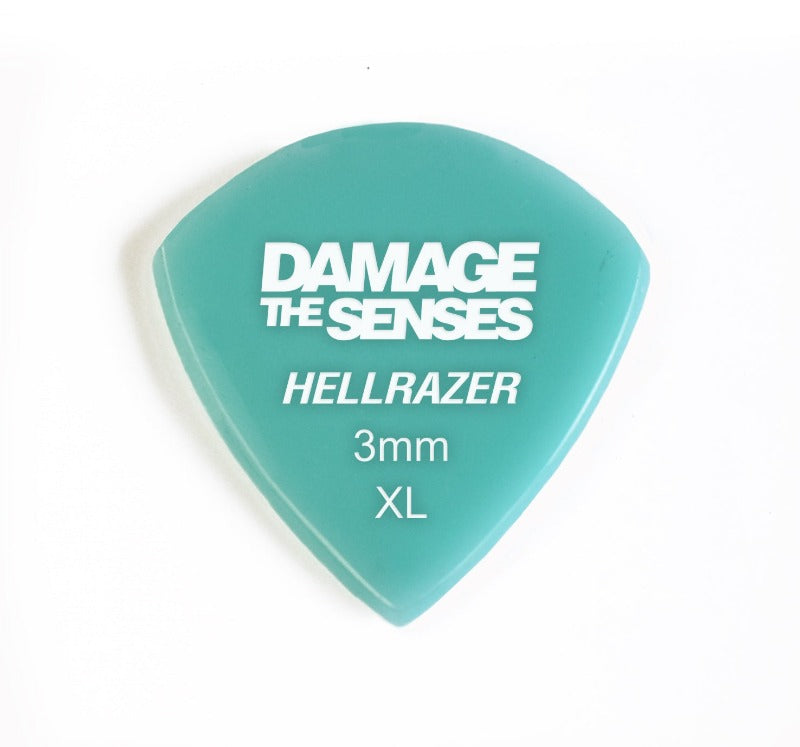 Acrylic Pick - Hellrazer 3mm (Aqua) Damage The Senses