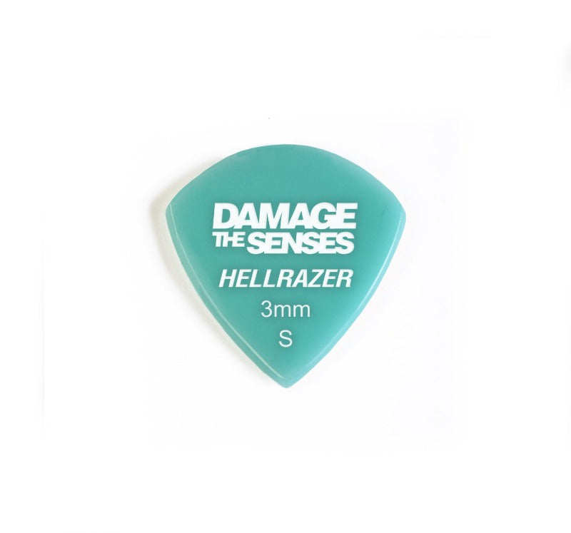 Acrylic Pick - Hellrazer 3mm (Aqua) Damage The Senses