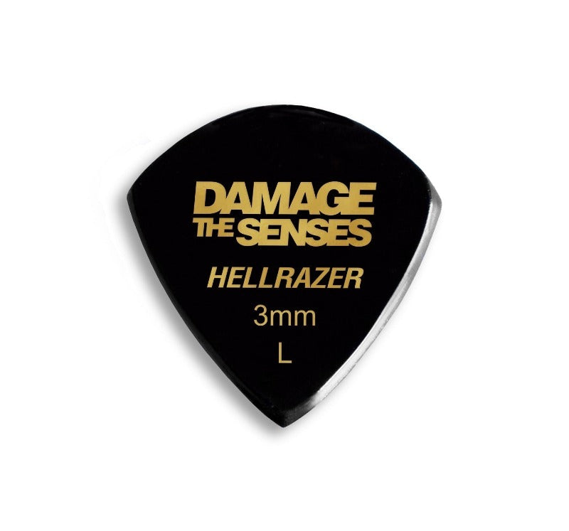 Acrylic Pick - Hellrazer 3mm (Black) Damage The Senses