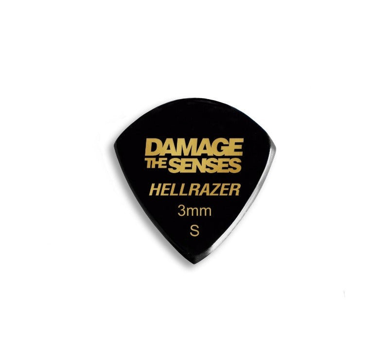 Acrylic Pick - Hellrazer 3mm (Black) Damage The Senses