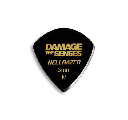 Acrylic Pick - Hellrazer 3mm (Black) Damage The Senses