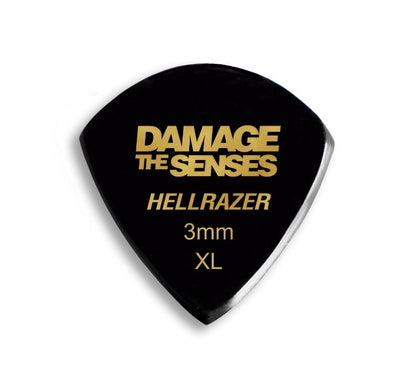 Acrylic Pick - Hellrazer 3mm (Black) Damage The Senses