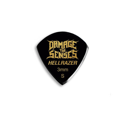 Acrylic Pick - Hellrazer 3mm (Black) Damage The Senses