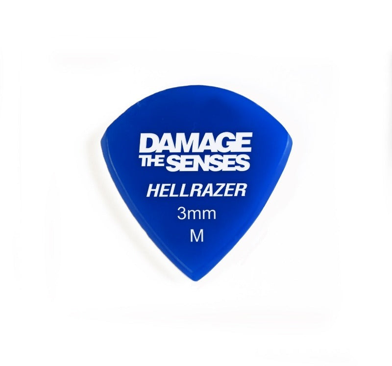 Acrylic Pick - Hellrazer 3mm (Blue) Damage The Senses