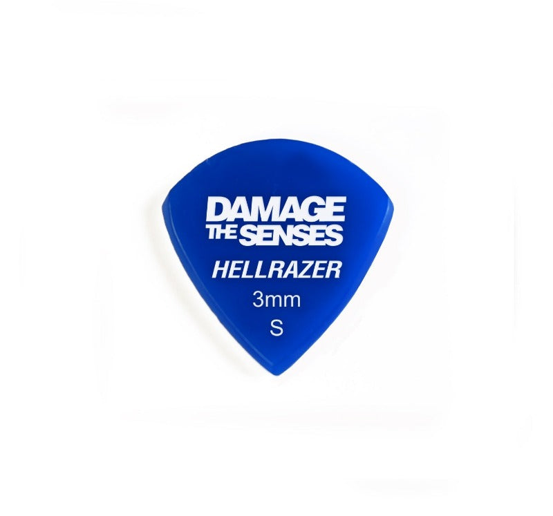 Acrylic Pick - Hellrazer 3mm (Blue) Damage The Senses