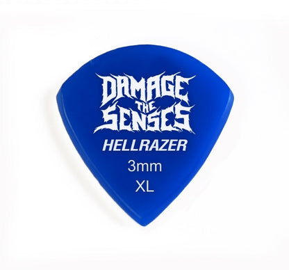 Acrylic Pick - Hellrazer 3mm (Blue) Damage The Senses