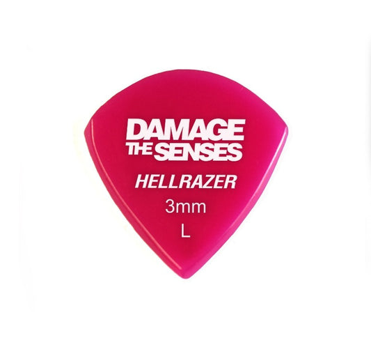 Acrylic Pick - Hellrazer 3mm (Fuschia) Damage The Senses