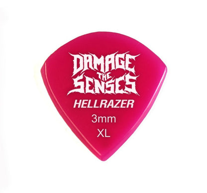 Acrylic Pick - Hellrazer 3mm (Fuschia) Damage The Senses