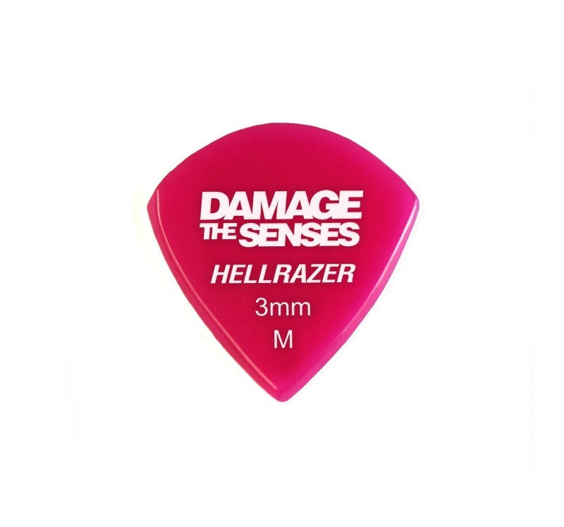 Acrylic Pick - Hellrazer 3mm (Fuschia) Damage The Senses