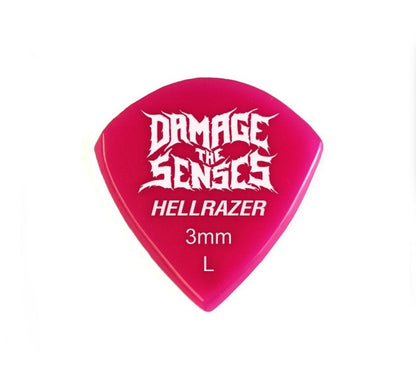 Acrylic Pick - Hellrazer 3mm (Fuschia) Damage The Senses