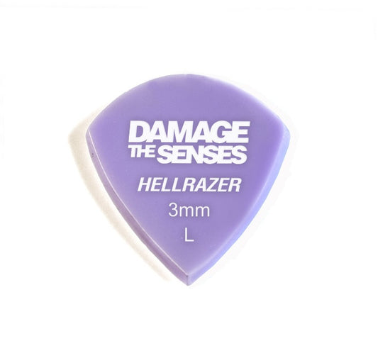 Acrylic Pick - Hellrazer 3mm (Lavender) Damage The Senses