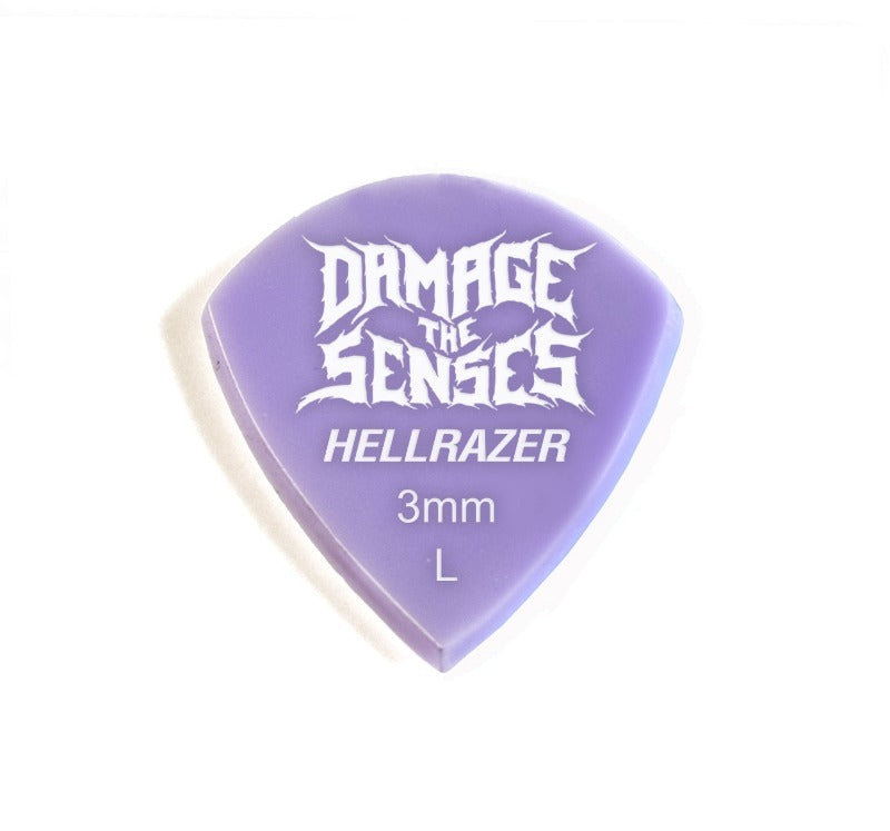 Acrylic Pick - Hellrazer 3mm (Lavender) Damage The Senses