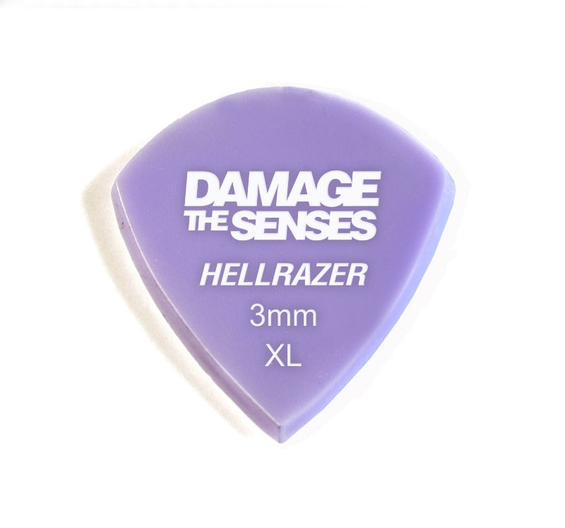 Acrylic Pick - Hellrazer 3mm (Lavender) Damage The Senses