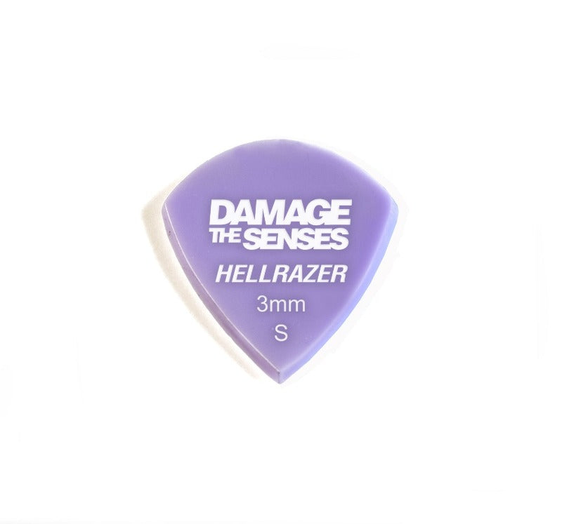 Acrylic Pick - Hellrazer 3mm (Lavender) Damage The Senses