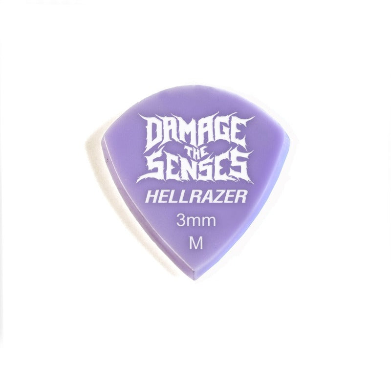 Acrylic Pick - Hellrazer 3mm (Lavender) Damage The Senses