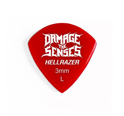 Acrylic Pick - Hellrazer 3mm (Red) Damage The Senses