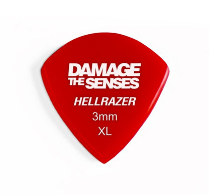 Acrylic Pick - Hellrazer 3mm (Red) Damage The Senses