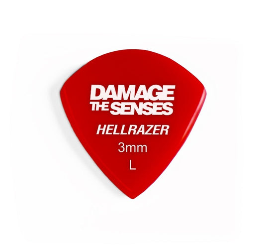 Acrylic Pick - Hellrazer 3mm (Red) Damage The Senses