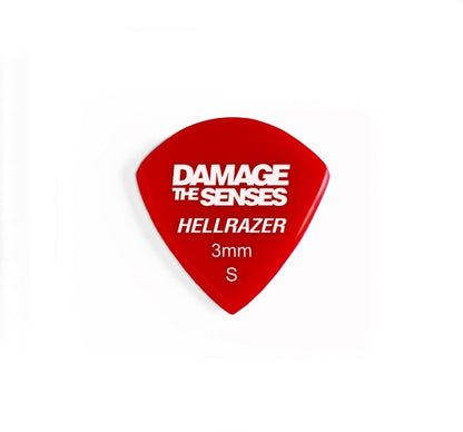 Acrylic Pick - Hellrazer 3mm (Red) Damage The Senses