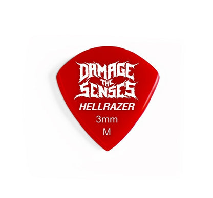 Acrylic Pick - Hellrazer 3mm (Red) Damage The Senses