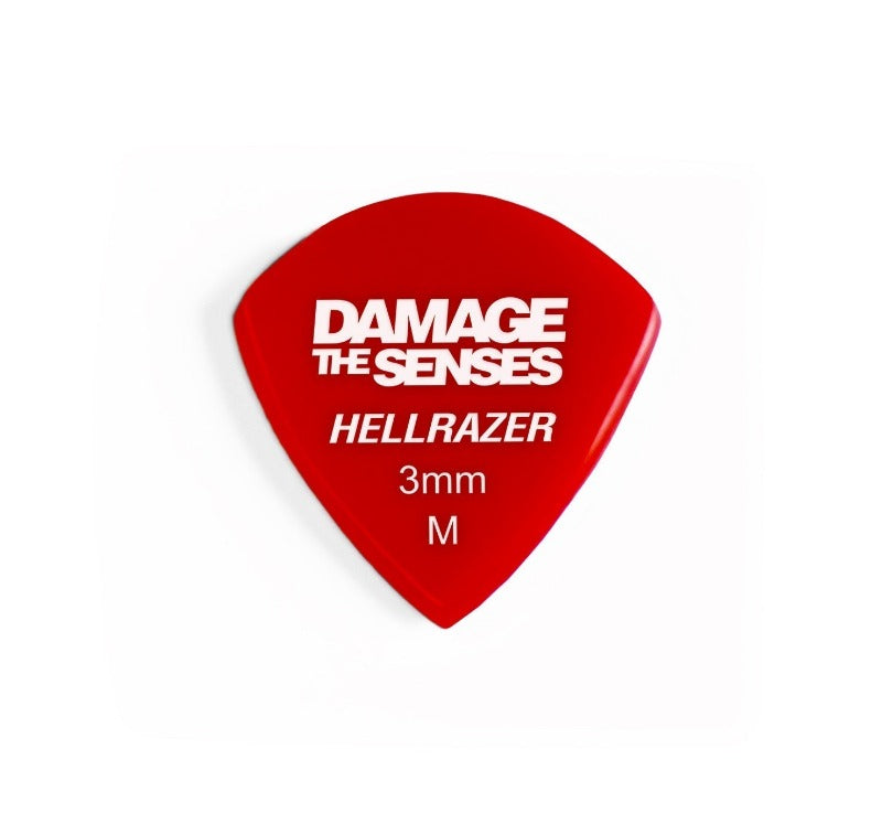 Acrylic Pick - Hellrazer 3mm (Red) Damage The Senses