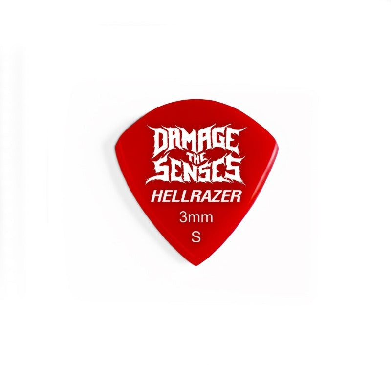 Acrylic Pick - Hellrazer 3mm (Red) Damage The Senses