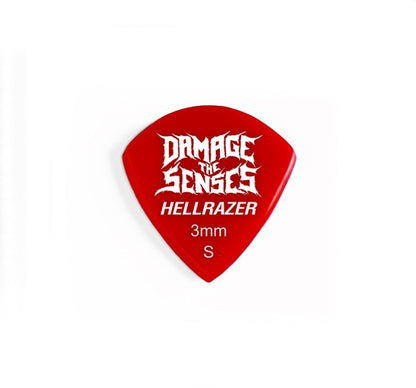 Acrylic Pick - Hellrazer 3mm (Red) Damage The Senses