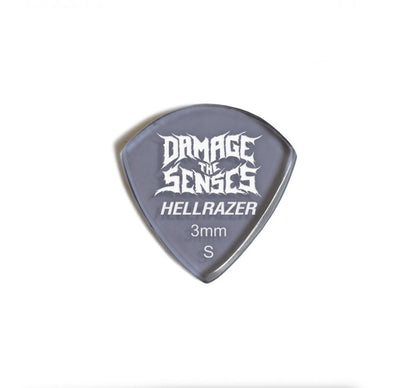 Acrylic Pick - Hellrazer 3mm (Smokey Purple) Damage The Senses