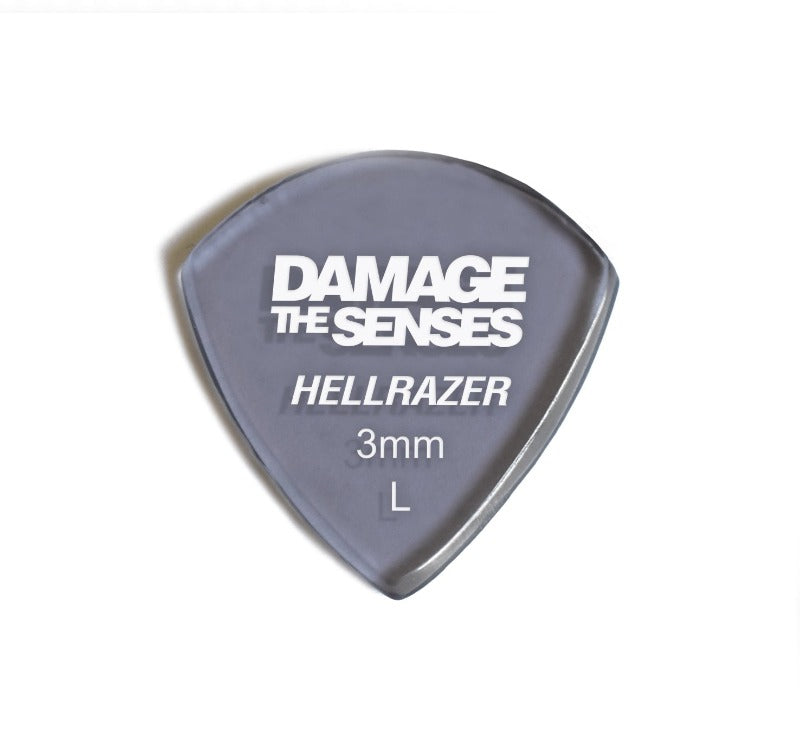 Acrylic Pick - Hellrazer 3mm (Smokey Purple) Damage The Senses