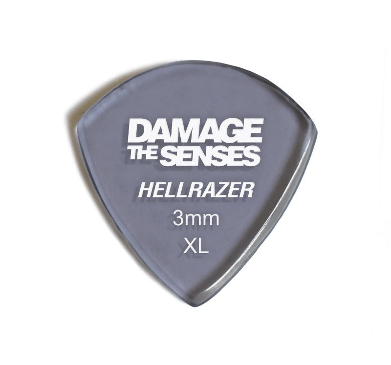 Acrylic Pick - Hellrazer 3mm (Smokey Purple) Damage The Senses