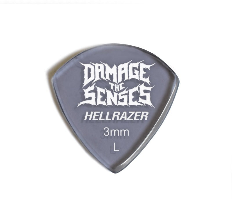 Acrylic Pick - Hellrazer 3mm (Smokey Purple) Damage The Senses