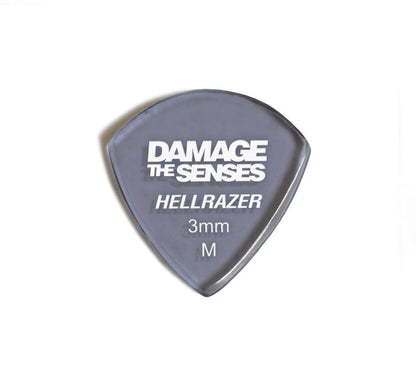 Acrylic Pick - Hellrazer 3mm (Smokey Purple) Damage The Senses