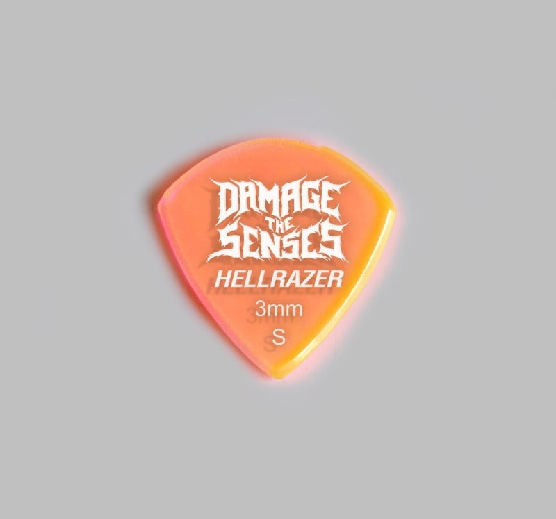 Acrylic Pick - Hellrazer 3mm (Trans Pink) Damage The Senses