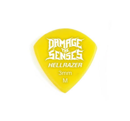 Acrylic Pick - Hellrazer 3mm (Yellow) Damage The Senses