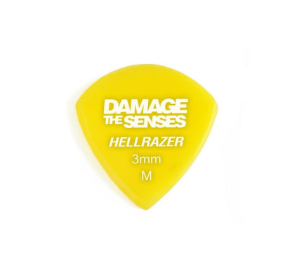 Acrylic Pick - Hellrazer 3mm (Yellow) Damage The Senses