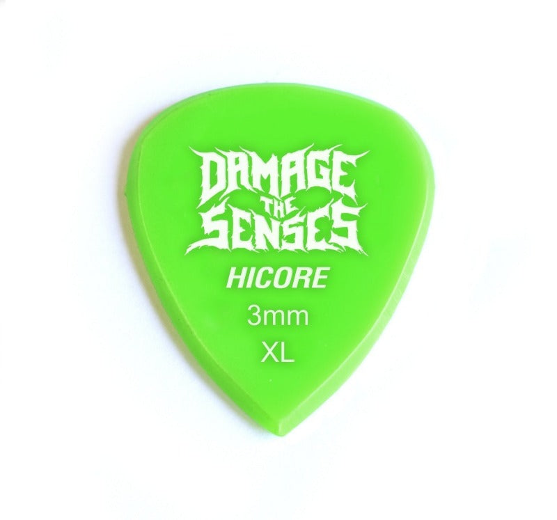 Acrylic Pick - Hi Core 3mm (Apple Green) Damage The Senses