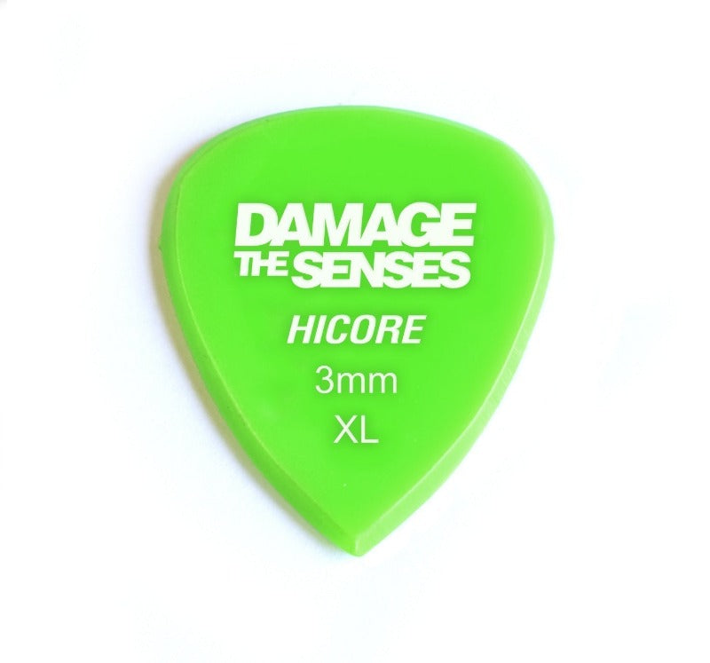 Acrylic Pick - Hi Core 3mm (Apple Green) Damage The Senses