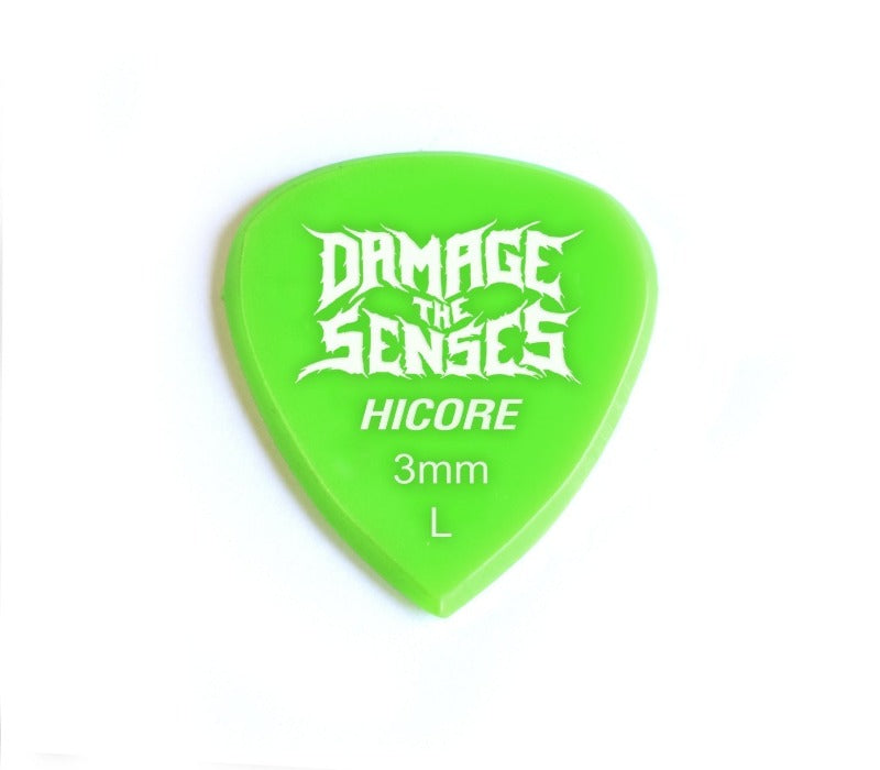 Acrylic Pick - Hi Core 3mm (Apple Green) Damage The Senses