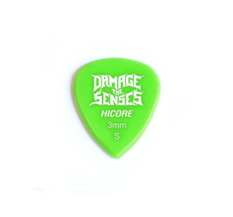 Acrylic Pick - Hi Core 3mm (Apple Green) Damage The Senses