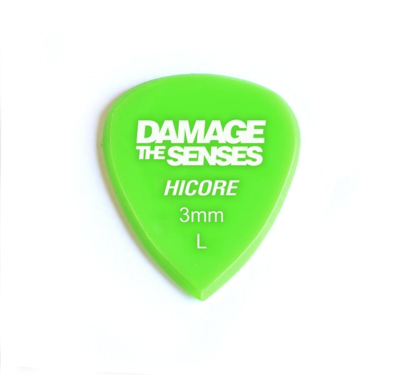 Acrylic Pick - Hi Core 3mm (Apple Green) Damage The Senses