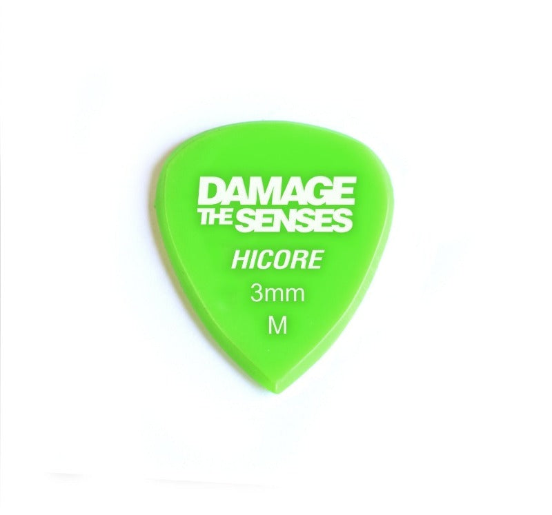 Acrylic Pick - Hi Core 3mm (Apple Green) Damage The Senses