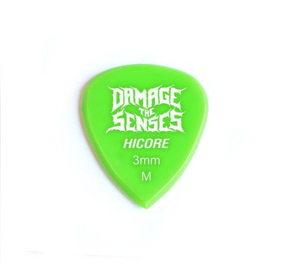 Acrylic Pick - Hi Core 3mm (Apple Green) Damage The Senses