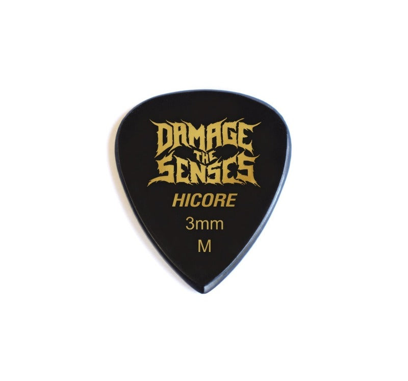 Acrylic Pick - Hi Core 3mm (Black) Damage The Senses